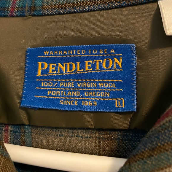 Pendleton LARGE 100% virgin wool flannel shirt - Picture 2 of 6